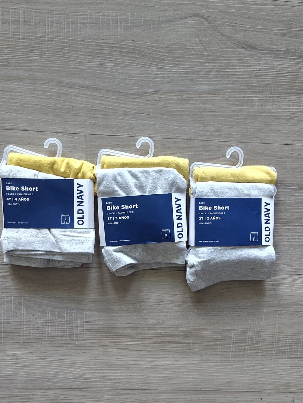 Old Navy Girls  Bike Shorts - Gray and Yellow